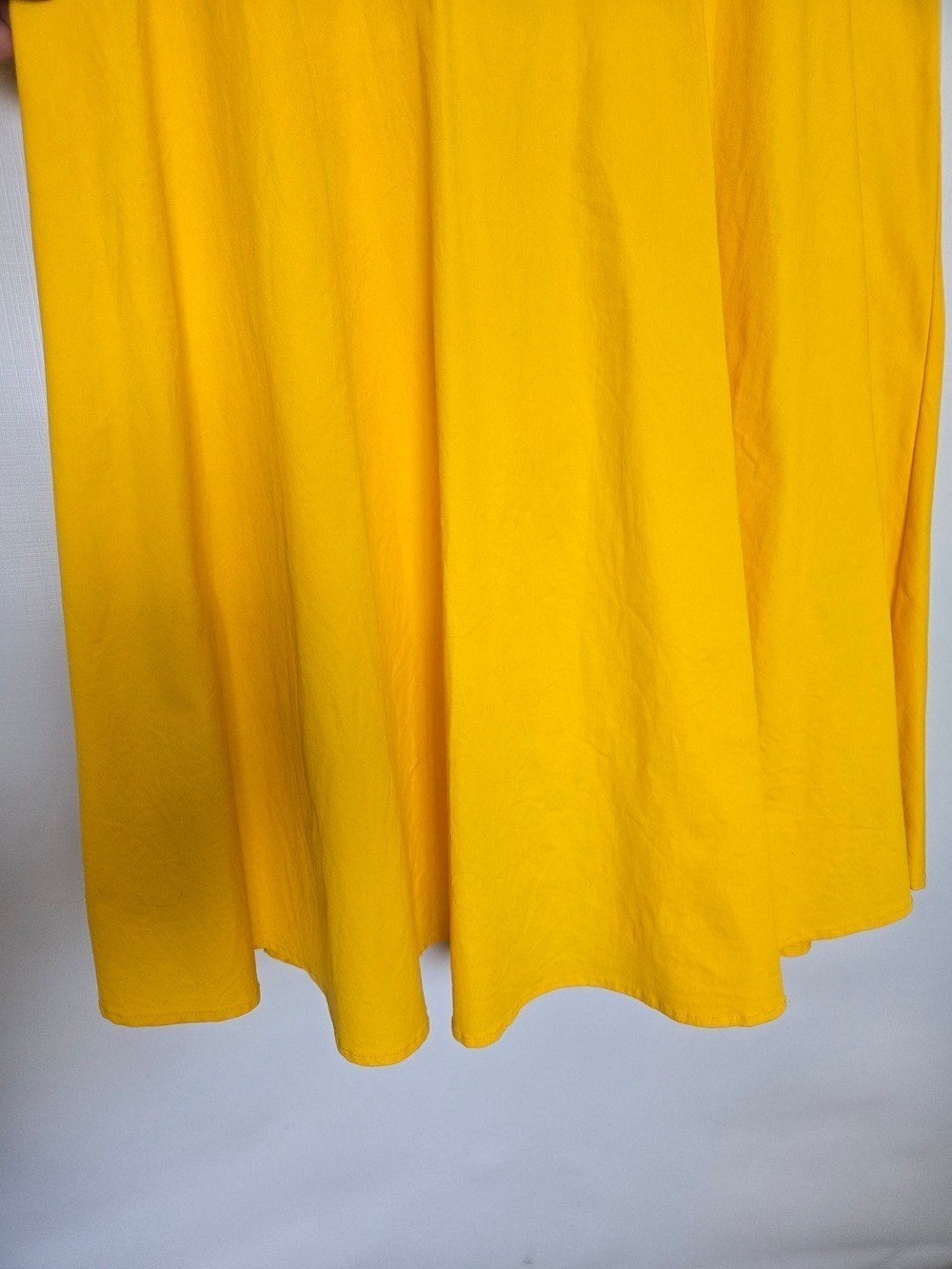 BBONFINE DRESS WOMEN YELLOW SWING RETRO 50'S COCKTAIL FIT-AND-FLARE XL 14-16 - Picture 10 of 14